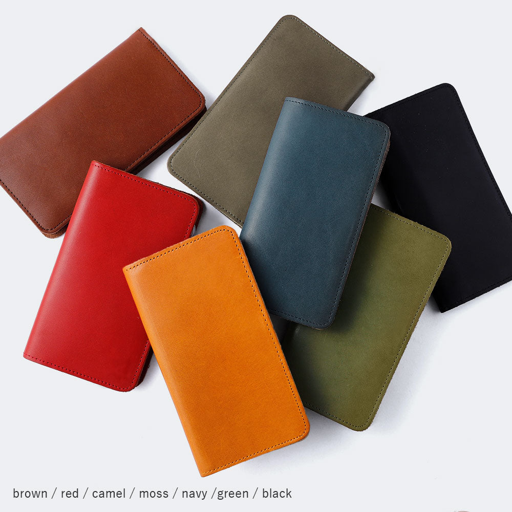 Genuine leather Tochigi leather card storage notebook-style case