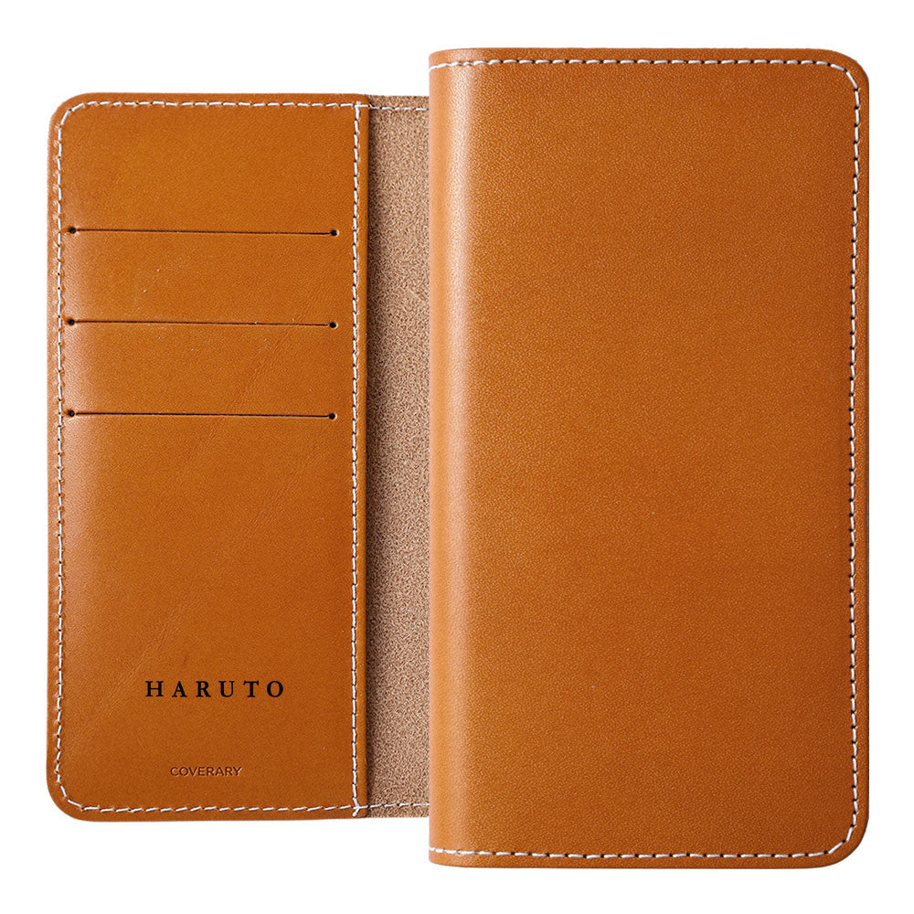 Genuine Leather Tochigi Leather Card Storage Personalized Engraving (Color Foil Stamping) Notebook-style Case AQUOS Series