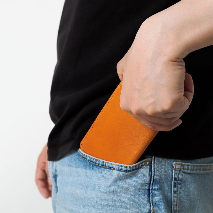 Genuine Leather Tochigi Leather Card Storage Personalized Engraving (Color Foil Stamping) Notebook-style Case AQUOS Series