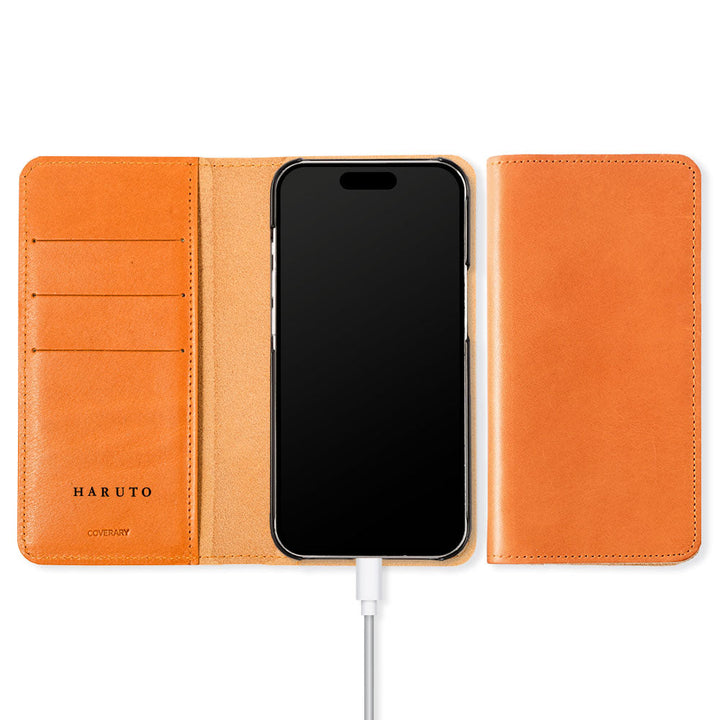 Genuine Leather Tochigi Leather Card Storage Personalized Engraving (Color Foil Stamping) Notebook-style Case Xperia Series