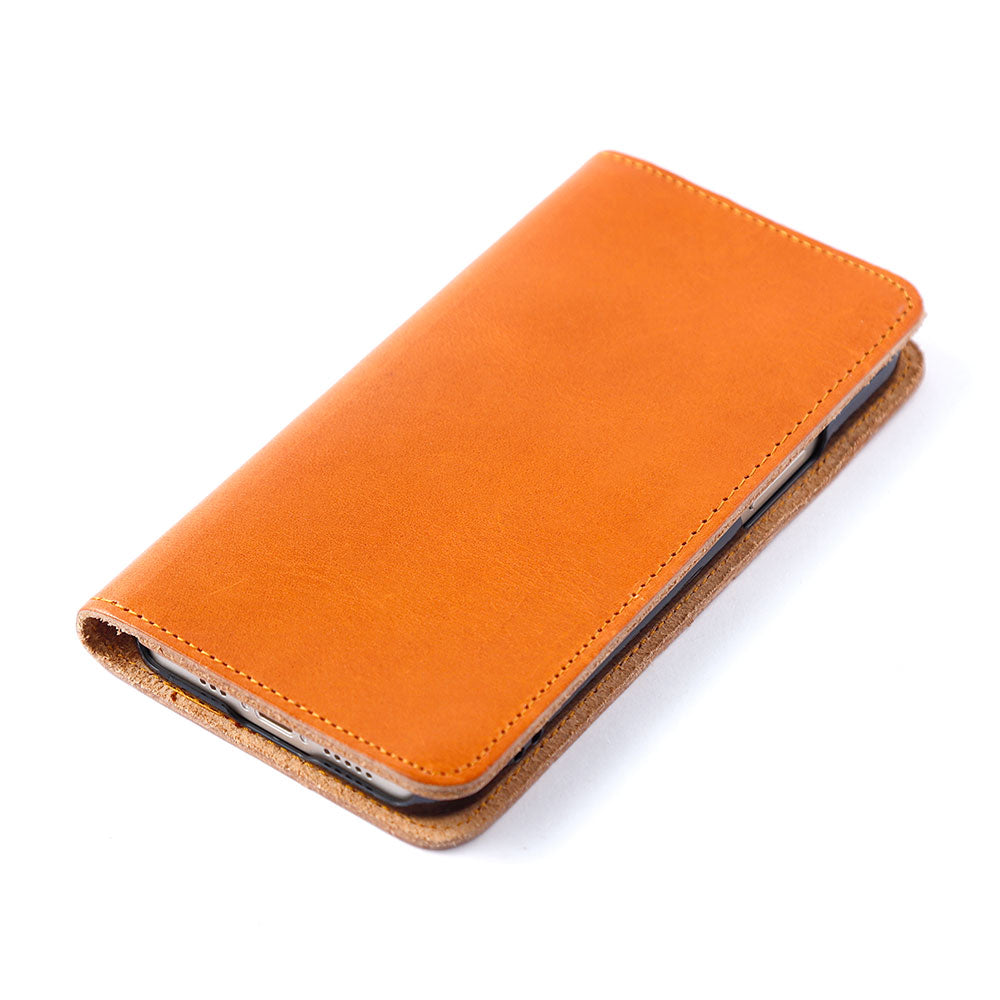 Genuine Leather Tochigi Leather Card Storage Personalized Engraving (Color Foil Stamping) Notebook-style Case AQUOS Series