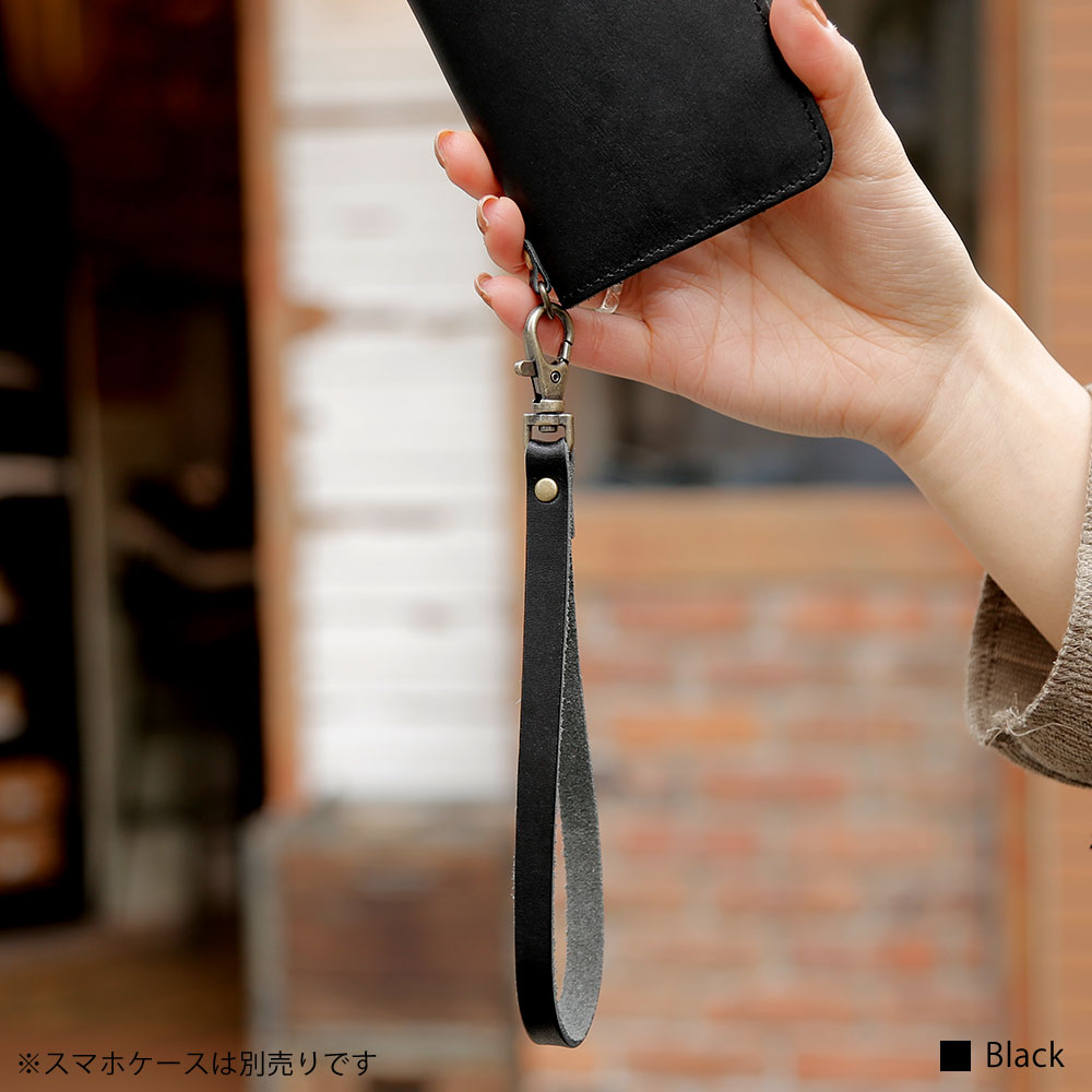 Genuine Leather Tochigi Leather Hand Strap (Antique Gold Fittings)