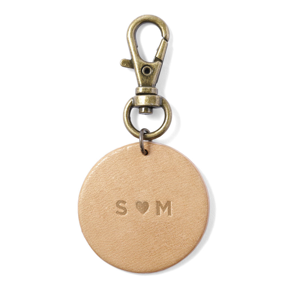 Accessories Genuine leather Tochigi leather Name engraving charm