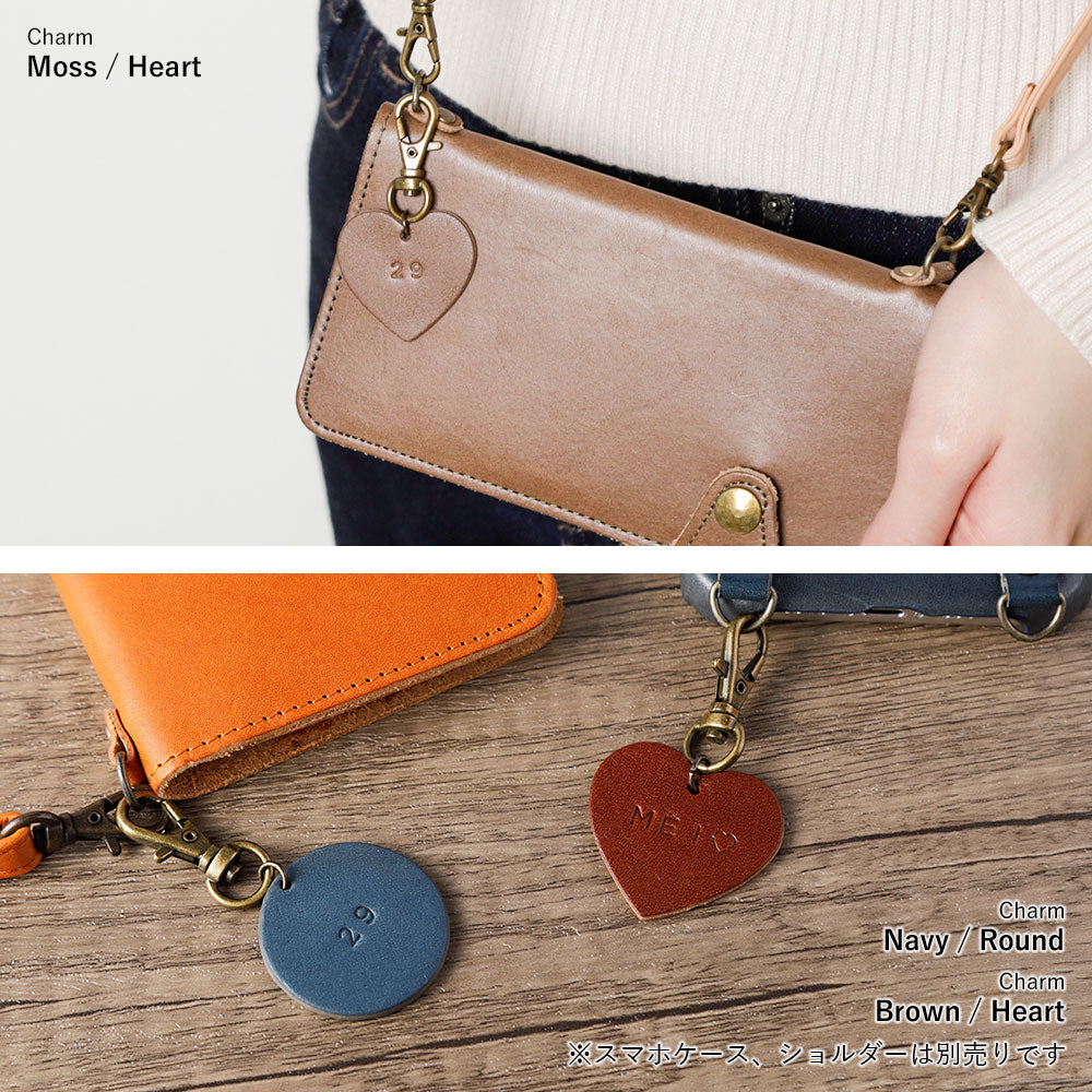アクセサリー 本革 栃木レザー 名入れチャーム