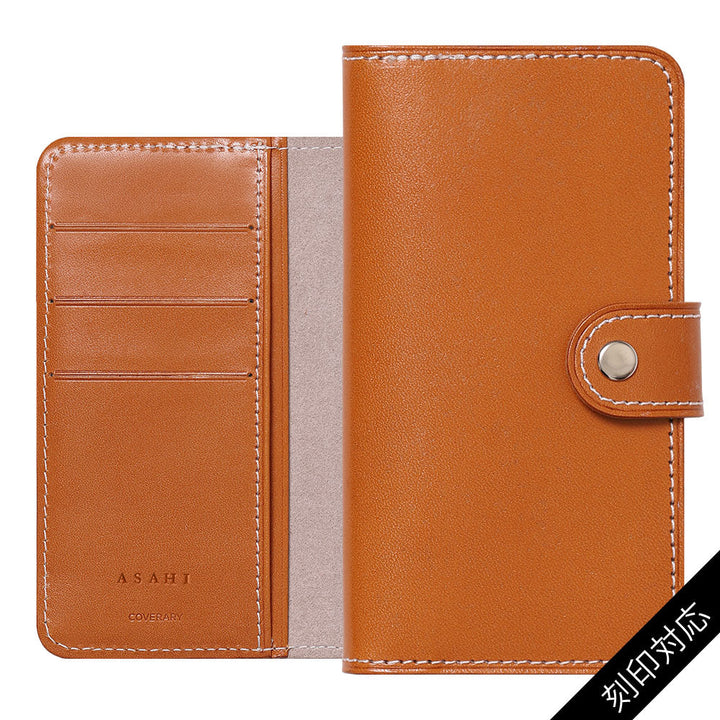 Genuine leather Tochigi leather notebook-style case embossed stamp (with belt) Xperia series