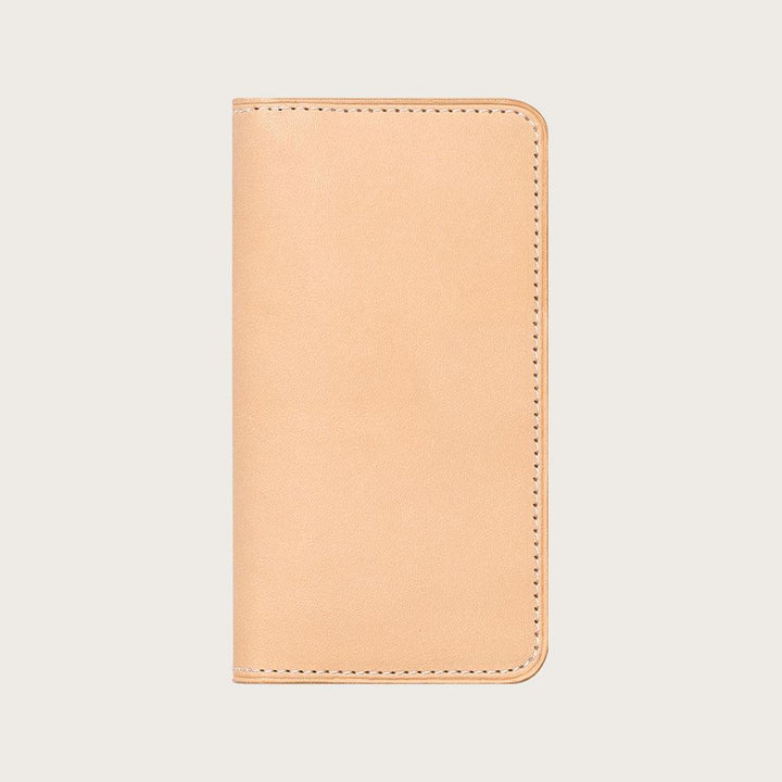 Genuine Leather Tochigi Leather Notebook-style Case (Twist Pocket) Name Engraving Embossed Stamp AQUOS Series