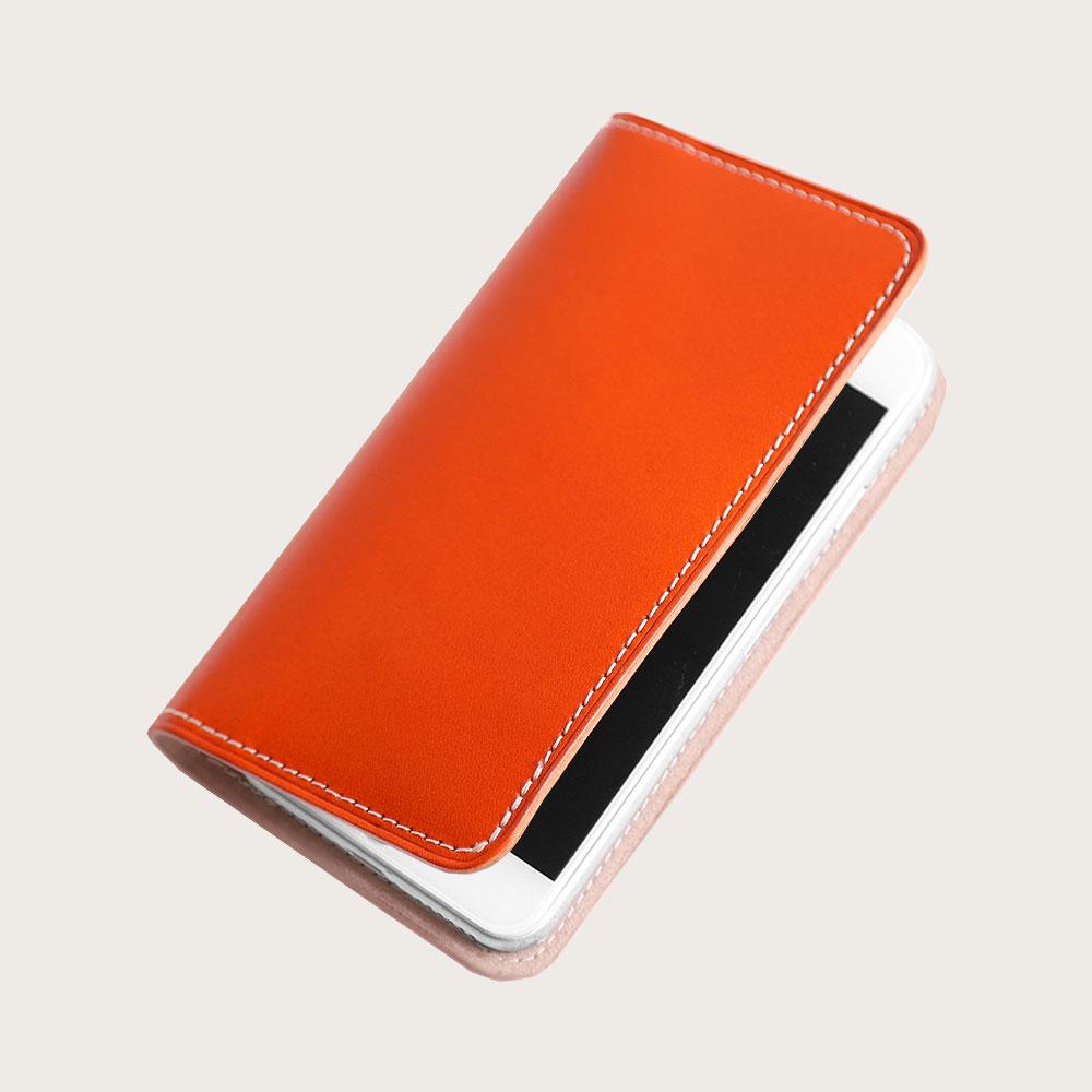 Étui portefeuille en cuir véritable Tochigi (poche torsadée) Personnalisé avec gravure en relief Série Galaxy