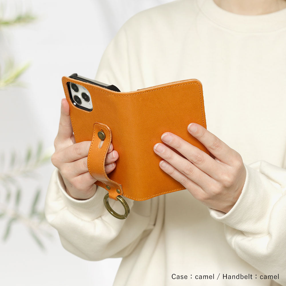 本革 栃木レザー カード収納 ハンドベルト付き 手帳型ケース Google Pixelシリーズ