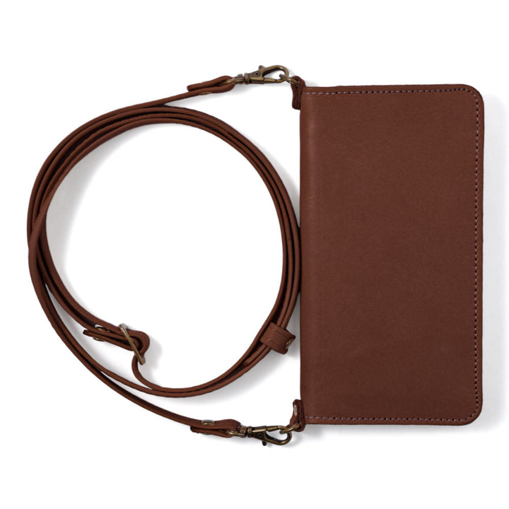 Genuine Leather Tochigi Leather Card Storage Shoulder Strap Included Notebook-style Case iPhone Series