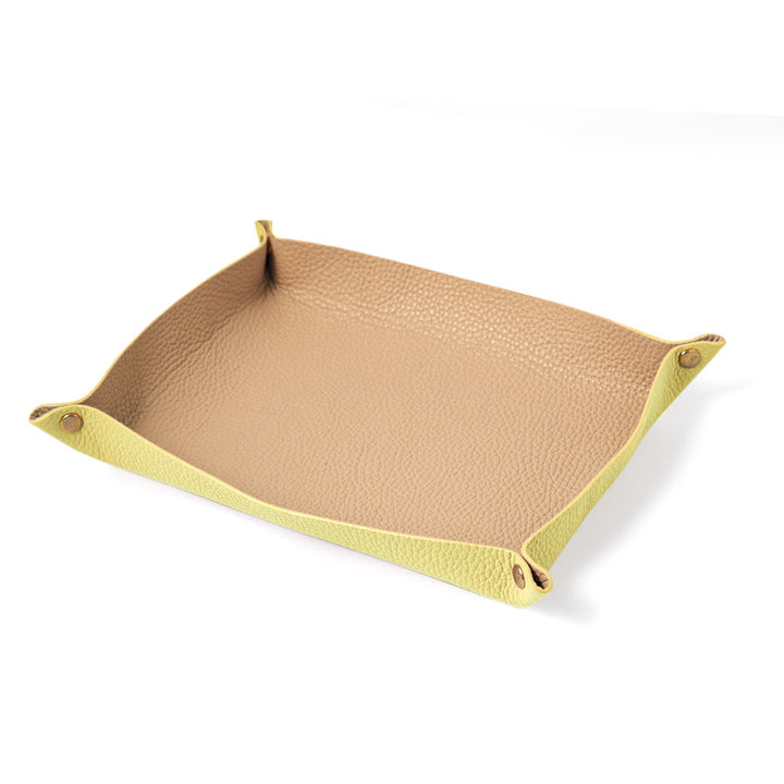 Plateau en cuir véritable 32 couleurs cuir italien grainé design au choix