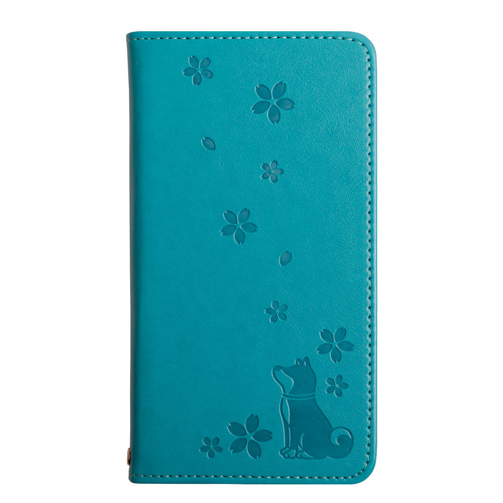 ヴィーガンレザー 犬柄 エンボス 手帳型ケース Google Pixelシリーズ