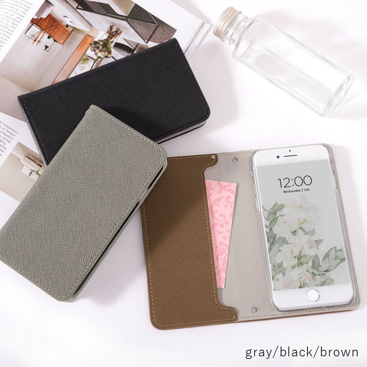 Vegan leather Saffiano leather-style folio case for Google Pixel series