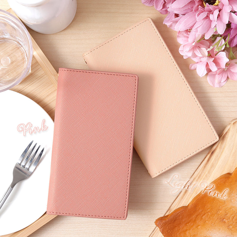 Vegan leather Saffiano leather-style basic folio case AQUOS series