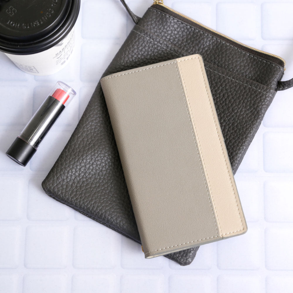 Mobile Wi-Fi モバイルルーターケース ヴィーガンレザー 表バイカラー スタンド機能 手帳型ケース