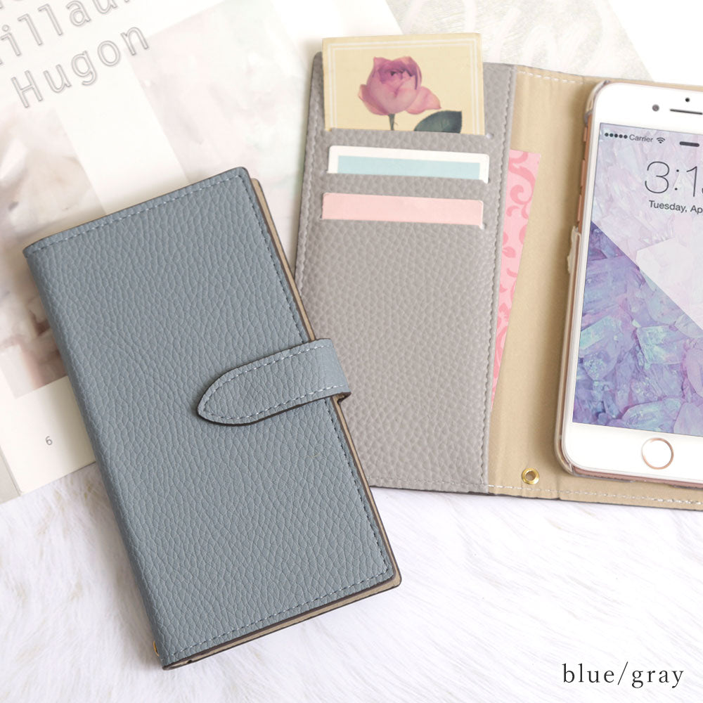 Vegan Leather Basic Wallet Case (with Belt) AQUOS Series