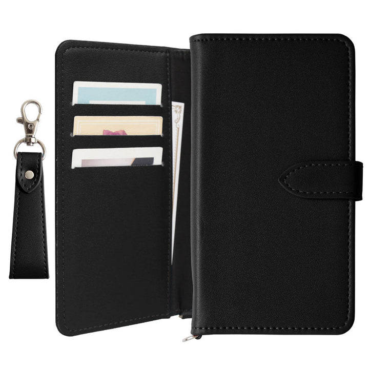 Vegan leather soft leather-style strap-attached notebook case AQUOS series