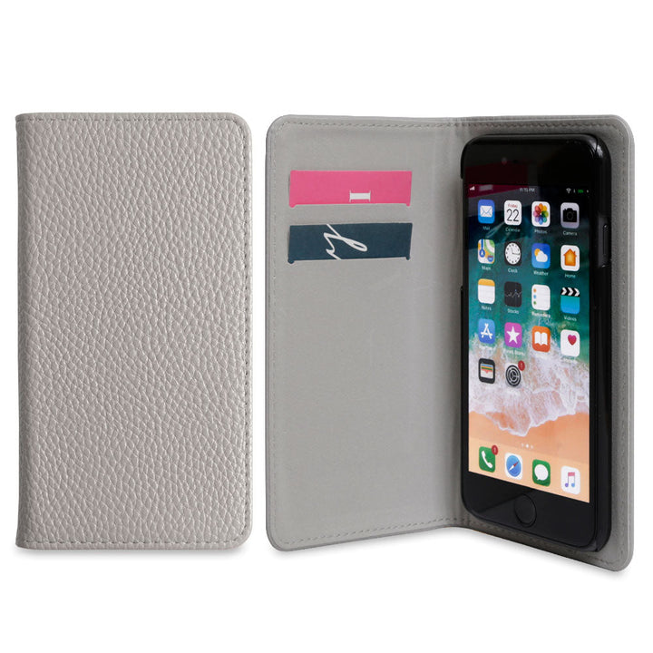 Étui portefeuille basique en cuir végan style cuir pour la série iPhone