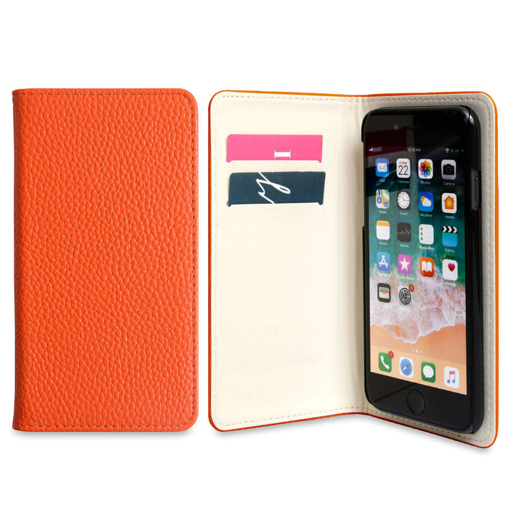 Étui portefeuille basique en cuir végan style cuir pour la série iPhone