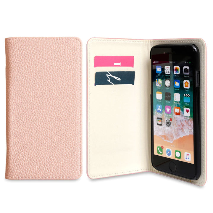 Étui portefeuille basique en cuir végan style cuir pour la série Google Pixel