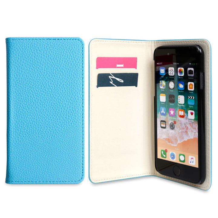 Étui portefeuille basique en cuir végan style cuir pour la série iPhone