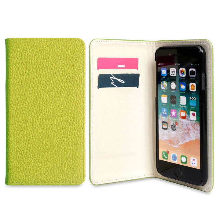 Étui portefeuille basique en cuir végan style cuir pour la série iPhone