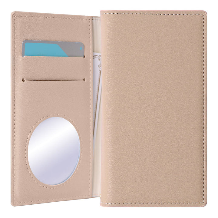 Vegan leather muted pastel notebook-style case AQUOS series