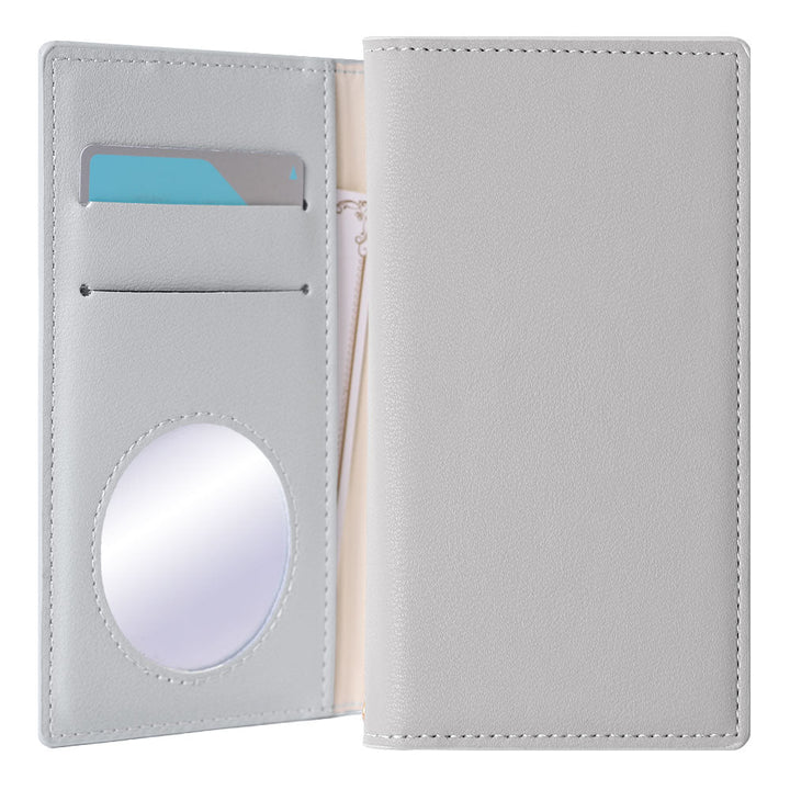 Vegan leather muted pastel notebook-style case AQUOS series