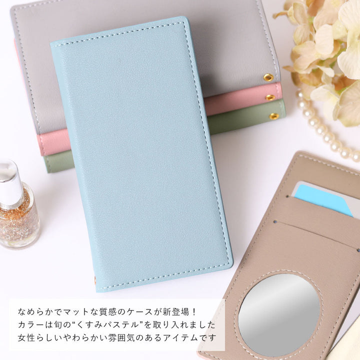 Étui portefeuille en cuir végan pastel terne pour la série Google Pixel