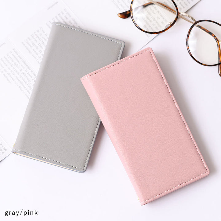 Étui portefeuille en cuir végan pastel terne pour la série Google Pixel