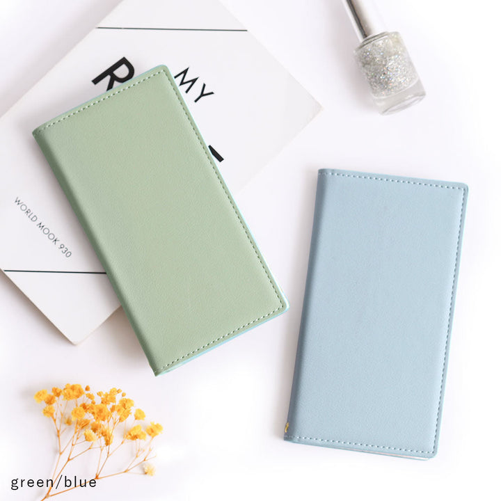 Vegan leather muted pastel folio case iPhone series