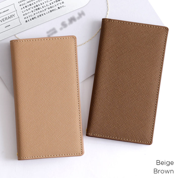Vegan leather Saffiano leather-style stand function folio case Xperia series