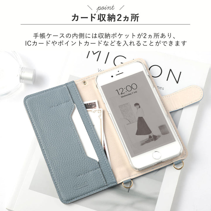 Étui portefeuille avec fonction support, anneau en marbre en cuir végan, bandoulière (avec ceinture) pour la série iPhone