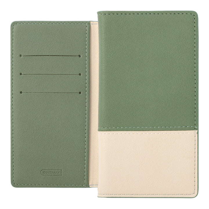 ヴィーガンレザー 表くすみバイカラー スタンド機能 手帳型ケース Xperiaシリーズ