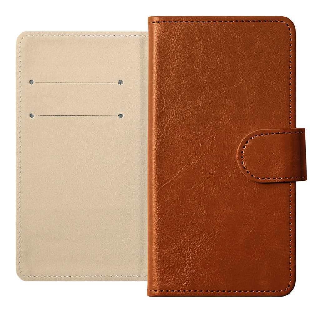 Vegan Leather Simple Wallet Case (with Belt) for Xperia Series