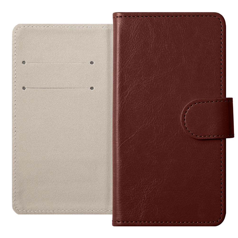 Vegan Leather Simple Wallet Case (with Belt) for Xperia Series
