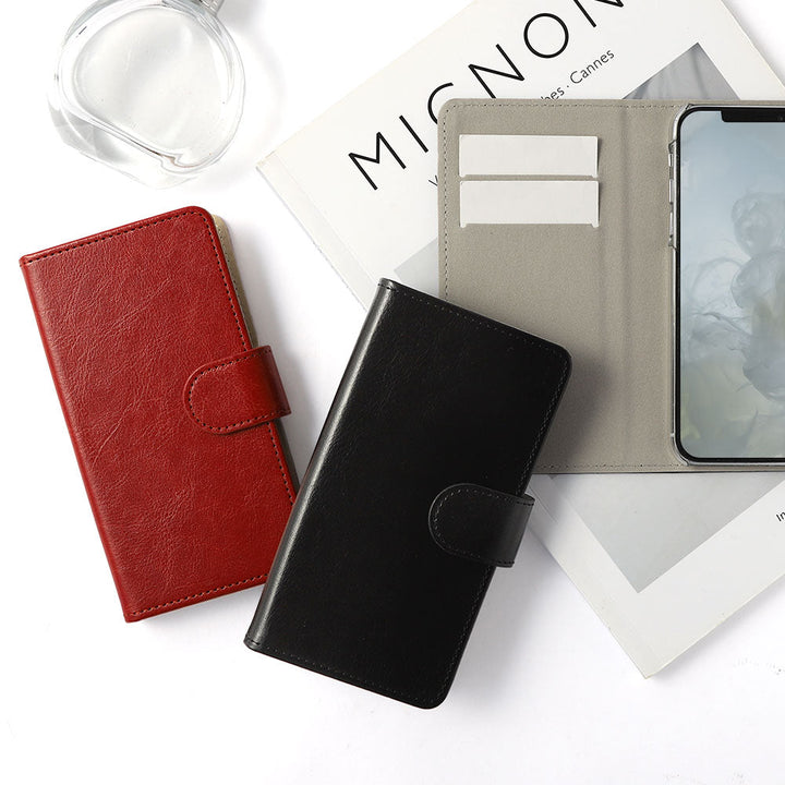 Vegan Leather Simple Wallet Case (with Belt) for Xperia Series