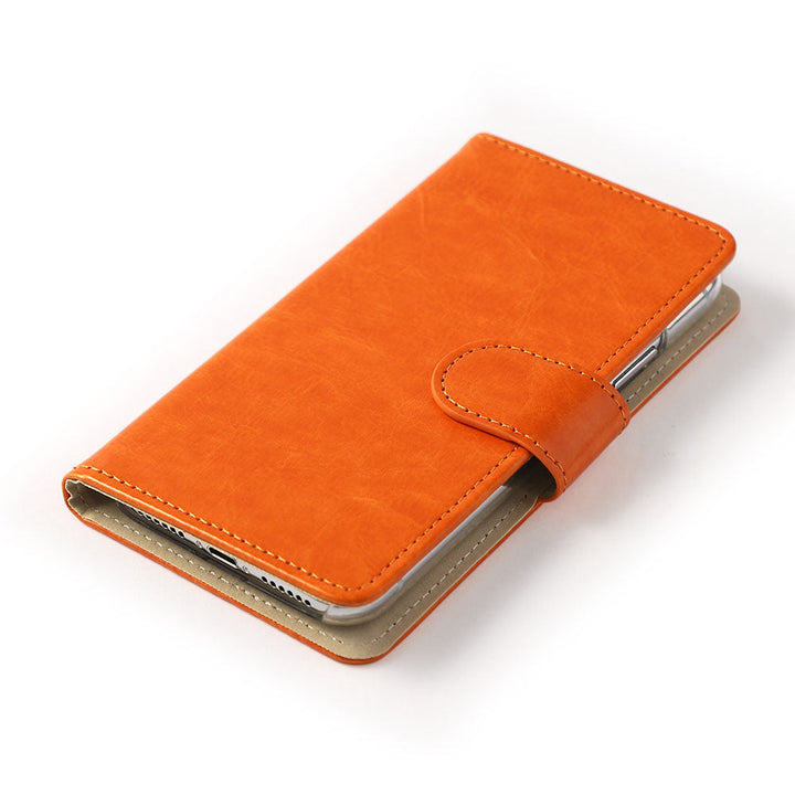 Vegan Leather Simple Wallet Case (with Belt) for Xperia Series