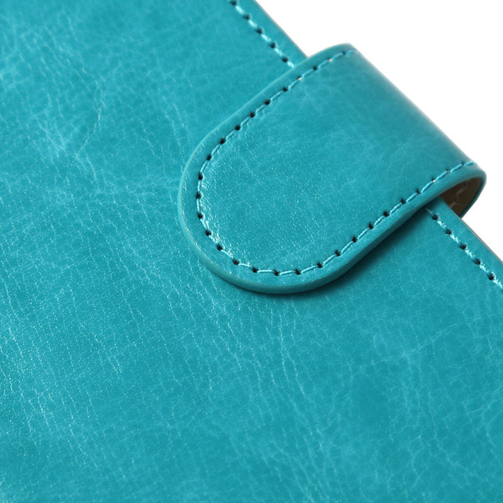 Vegan Leather Simple Initial Wallet Case (with Belt) for AQUOS Series