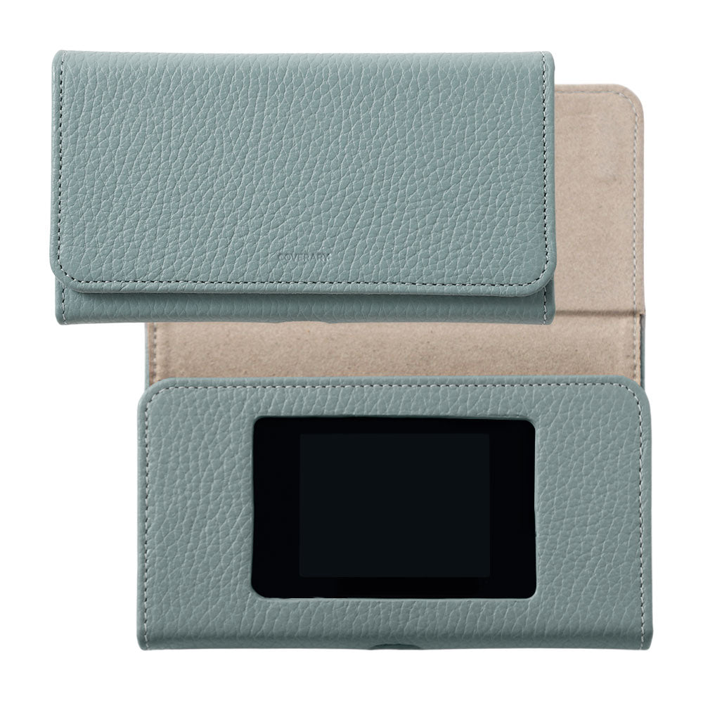 CHEETAH Wi-Fi MR1 Mobile Router Case Genuine Leather Italian Shrink Leather Notebook-style Case