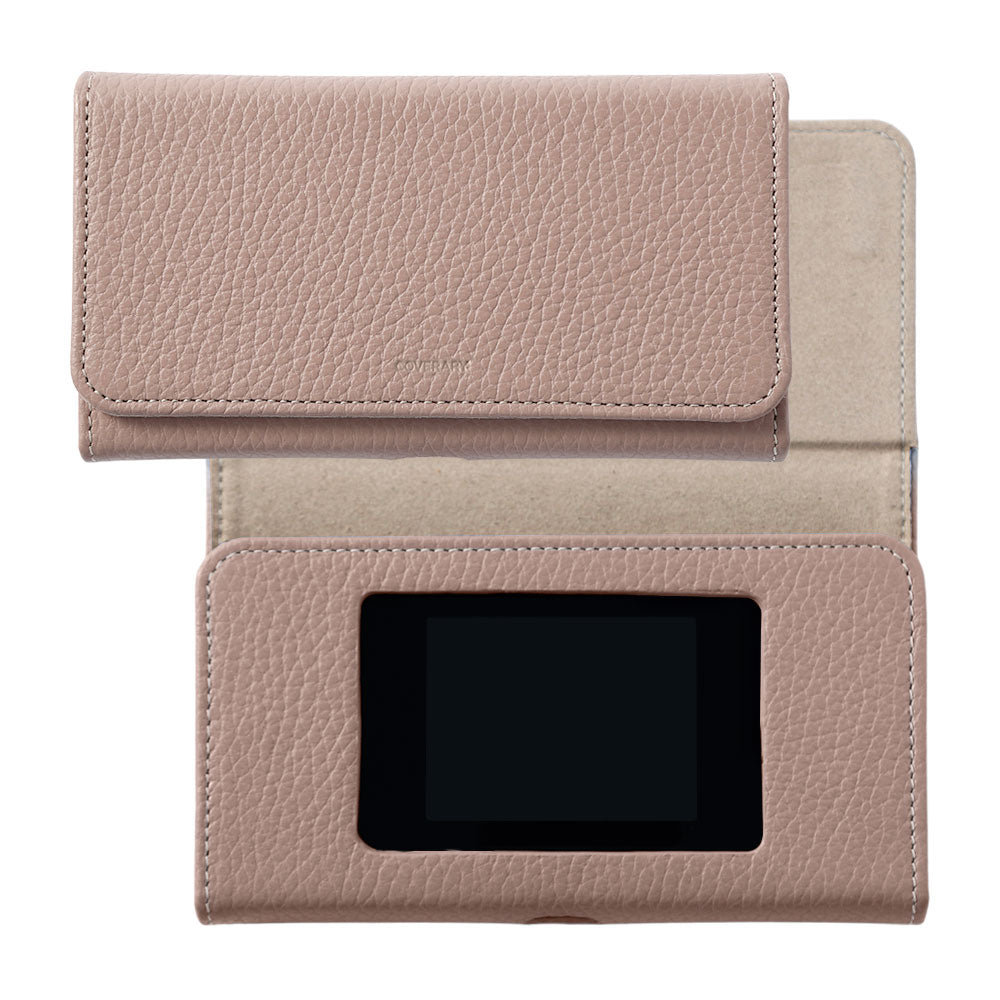 CHEETAH Wi-Fi MR1 Mobile Router Case Genuine Leather Italian Shrink Leather Notebook-style Case