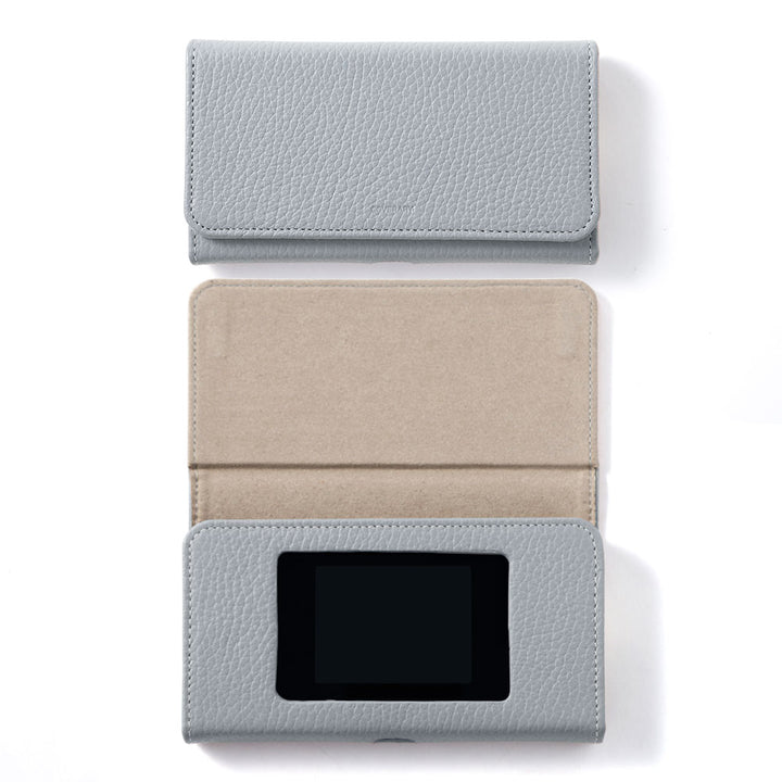 CHEETAH Wi-Fi MR1 Mobile Router Case Genuine Leather Italian Shrink Leather Notebook-style Case