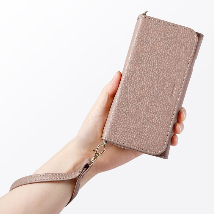 Galaxy 5G mobile wi-fi SCR01 étui de routeur mobile cuir véritable cuir italien grainé étui portefeuille