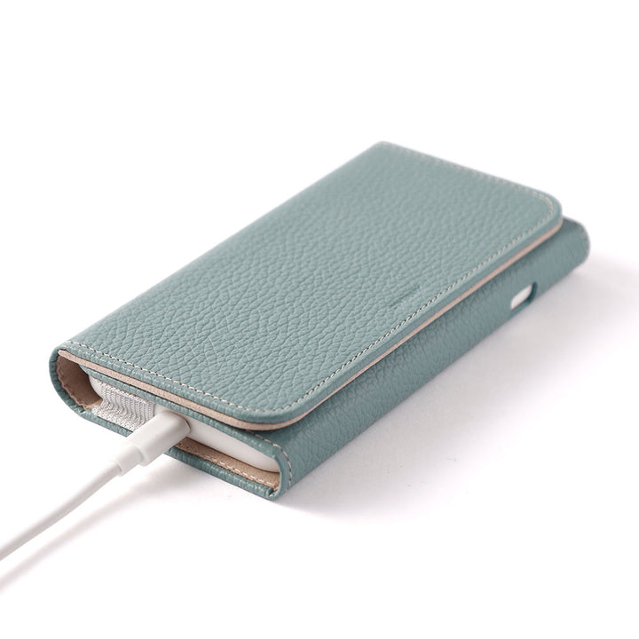 Galaxy 5G mobile wi-fi SCR01 étui de routeur mobile cuir véritable cuir italien grainé étui portefeuille