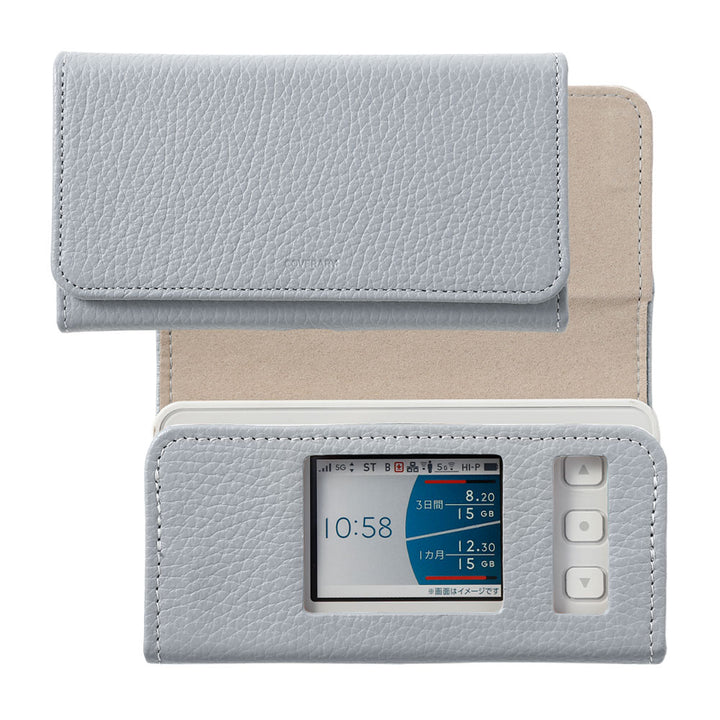 Speed Wi-Fi 5G X11/X12 Mobile Router Case Genuine Leather Italian Shrink Leather Notebook-style Case