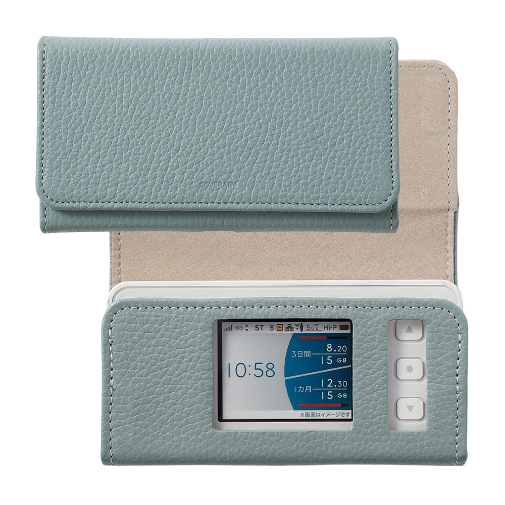 Speed Wi-Fi 5G X11/X12 Mobile Router Case Genuine Leather Italian Shrink Leather Notebook-style Case