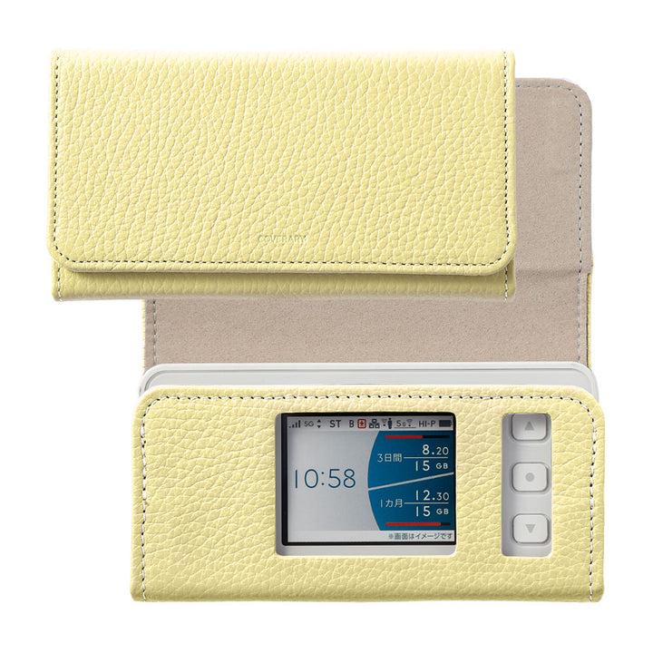 Speed Wi-Fi 5G X11/X12 Mobile Router Case Genuine Leather Italian Shrink Leather Notebook-style Case