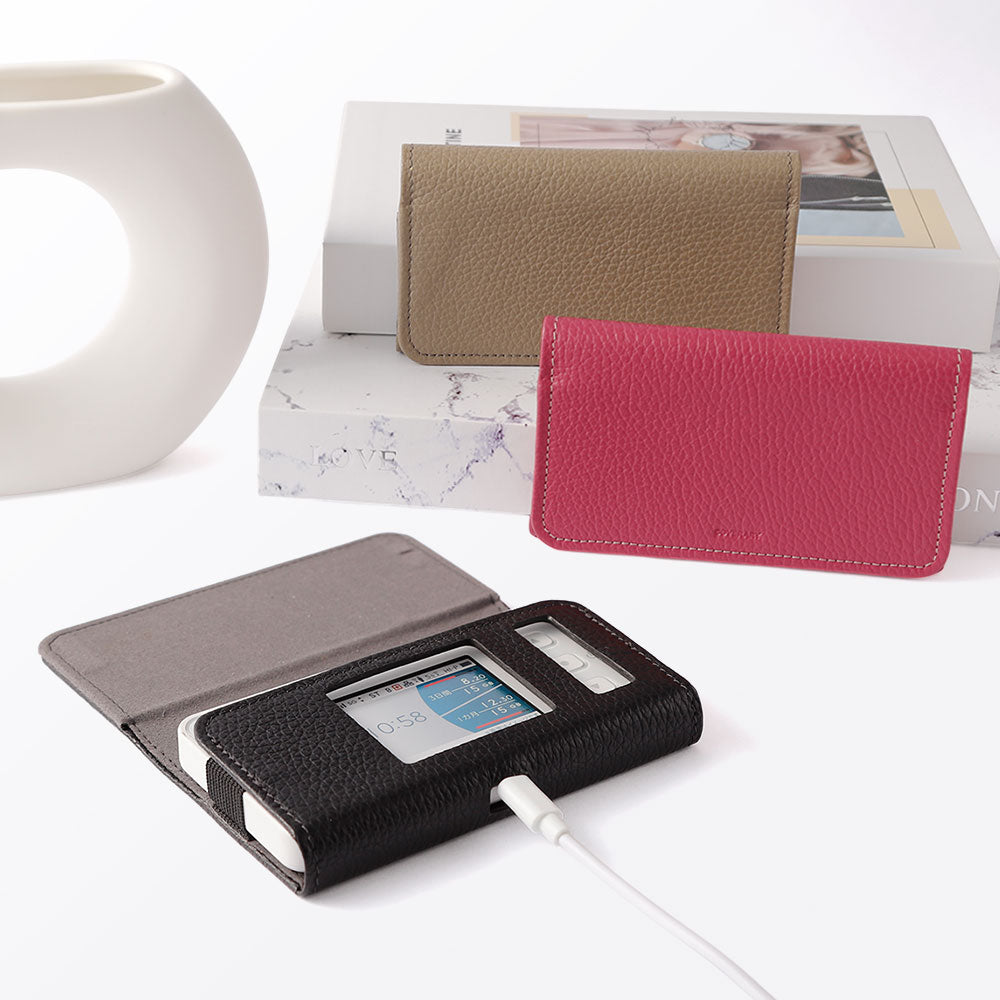 Speed Wi-Fi 5G X11/X12 Mobile Router Case Genuine Leather Italian Shrink Leather Notebook-style Case