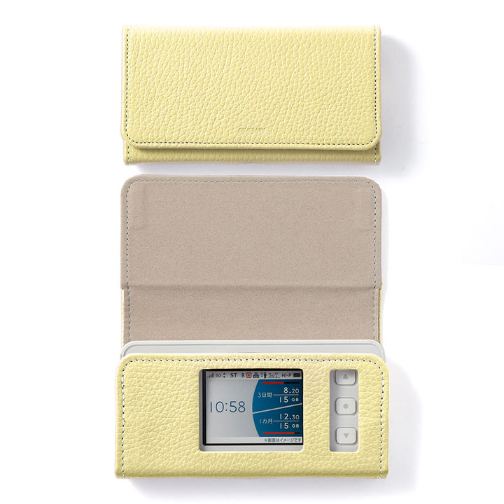 Speed Wi-Fi 5G X11/X12 Mobile Router Case Genuine Leather Italian Shrink Leather Notebook-style Case