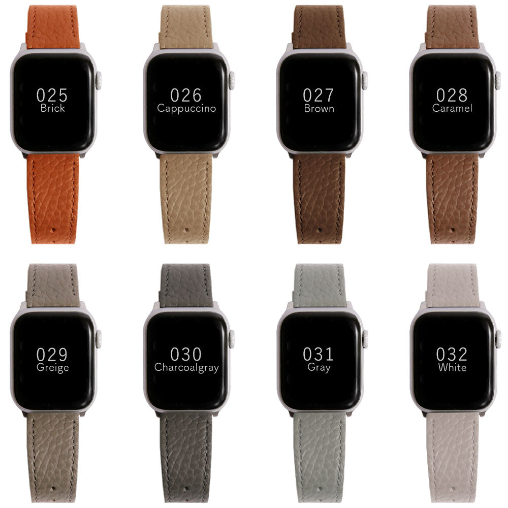 自分でデザイン バイカラー アップルウォッチ バンド 本革32色 イタリアンシュリンクレザー
