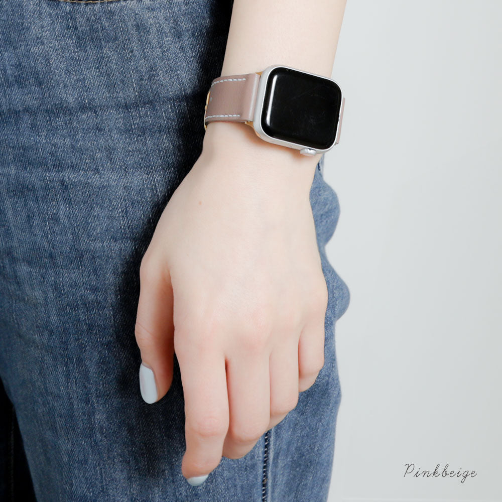 Genuine Leather Original Leather Domani Smooth Apple Watch Band